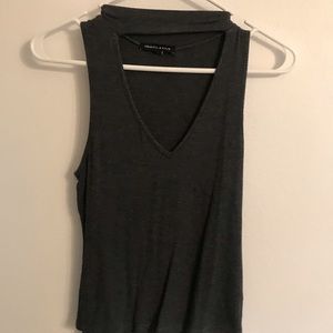 Charcoal gray Kendall and Kylie tank